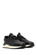 Men's Black Thick Sole Leather Casual Sneaker | Derimod Men's Black Thick Sole Leather Casual Sneaker | Derimod