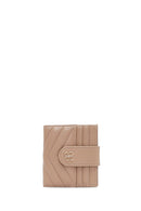 Woman Mink Quilted Card Holder | Derimod Woman Mink Quilted Card Holder | Derimod