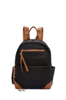 Women's Black Fabric Backpack | Derimod Women's Black Fabric Backpack | Derimod