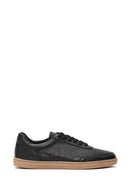Men's Black Lace-up Leather Sneaker | Derimod Men's Black Lace-up Leather Sneaker | Derimod