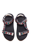 Women's Beige Flat Sandals | Derimod Women's Beige Flat Sandals | Derimod