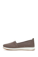 Women's Mink Thick-Soled Leather Comfort Loafer | Derimod Women's Mink Thick-Soled Leather Comfort Loafer | Derimod
