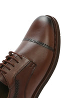 Men's Brown Laced Leather Classic Shoes | Derimod Men's Brown Laced Leather Classic Shoes | Derimod