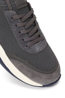 Derimod Zero Male Gray Lace-up Thick-soled Fabric Sneaker | Derimod Derimod Zero Male Gray Lace-up Thick-soled Fabric Sneaker | Derimod