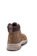 Men's Nubuck Leather Zippered Sports Boots | Derimod Men's Nubuck Leather Zippered Sports Boots | Derimod