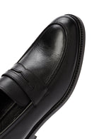 Erkek Siyah Deri Klasik Loafer | Derimod Erkek Siyah Deri Klasik Loafer | Derimod