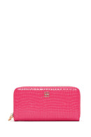 Women's Pink Crocodile Wallet | Derimod Women's Pink Crocodile Wallet | Derimod