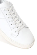 Erkek Beyaz Bağcıklı Deri Sneaker | Derimod Erkek Beyaz Bağcıklı Deri Sneaker | Derimod