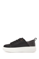 ACBC x Derimod Women's Black Lace-Up Chunky Sole Sneakers | Derimod ACBC x Derimod Women's Black Lace-Up Chunky Sole Sneakers | Derimod