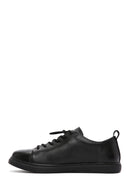 Men's Black Lace-up Leather Sneaker | Derimod Men's Black Lace-up Leather Sneaker | Derimod