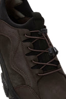 Erkek Kahverengi Bağcıklı Deri Sneaker | Derimod Erkek Kahverengi Bağcıklı Deri Sneaker | Derimod