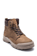 Men's Nubuck Leather Zippered Sports Boots | Derimod Men's Nubuck Leather Zippered Sports Boots | Derimod