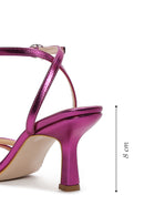 Women's Fuchsia Ankle Strap Heeled Sandals | Derimod Women's Fuchsia Ankle Strap Heeled Sandals | Derimod