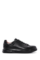 Men's Black Leather Sneaker | Derimod Men's Black Leather Sneaker | Derimod