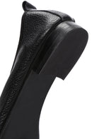 Women's Black Buckle Detailed Leather Ballerinas | Derimod Women's Black Buckle Detailed Leather Ballerinas | Derimod