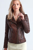 B-1002 Women's Leather Jacket | Derimod B-1002 Women's Leather Jacket | Derimod