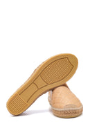 Kadın Bej Deri Kapitone Espadril | Derimod Kadın Bej Deri Kapitone Espadril | Derimod
