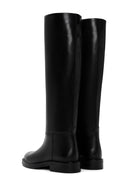 Women's Black Zippered Leather Boots | Derimod Women's Black Zippered Leather Boots | Derimod
