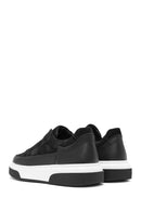 Erkek Siyah Bağcıklı Kalın Tabanlı Süet Deri Sneaker | Derimod Erkek Siyah Bağcıklı Kalın Tabanlı Süet Deri Sneaker | Derimod