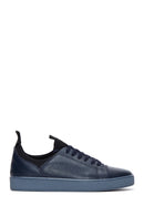 Erkek Lacivert Deri Sneaker | Derimod Erkek Lacivert Deri Sneaker | Derimod