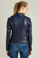 Victoria Women's Leather Jacket | Derimod Victoria Women's Leather Jacket | Derimod