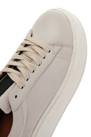 Kadın Bej Deri Kalın Tabanlı Sneaker | Derimod Kadın Bej Deri Kalın Tabanlı Sneaker | Derimod