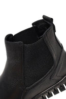 Men's Black Thick-Soled Leather Chelsea Boot | Derimod Men's Black Thick-Soled Leather Chelsea Boot | Derimod