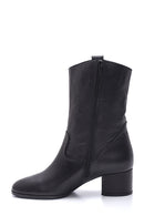 Women's Leather Cowboy Heeled Boots | Derimod Women's Leather Cowboy Heeled Boots | Derimod