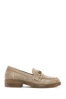 Women's Mink Suede Leather Masculine Loafer | Derimod Women's Mink Suede Leather Masculine Loafer | Derimod