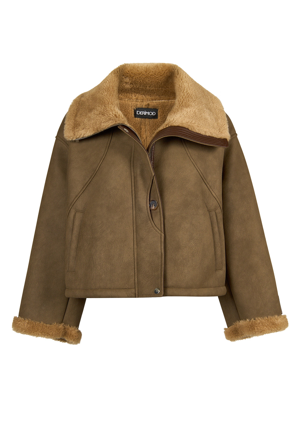 St Anton Kadın Taba Oversize Teddy Mont