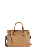 Geox Women's Brown Marsila Long Strap Leather Handbag | Derimod Geox Women's Brown Marsila Long Strap Leather Handbag | Derimod