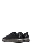 Male Black Lace-Up Leather Sneaker | Derimod Male Black Lace-Up Leather Sneaker | Derimod