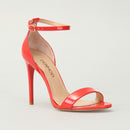 Women's Red Faux Leather Sandals | Derimod Women's Red Faux Leather Sandals | Derimod