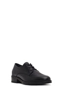 Women's Black Lace-up Leather Masculine Shoe | Derimod Women's Black Lace-up Leather Masculine Shoe | Derimod