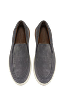 Men's Gray Suede Leather Casual Loafer | Derimod Men's Gray Suede Leather Casual Loafer | Derimod