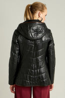Sharon Women's Leather Jacket | Derimod Sharon Women's Leather Jacket | Derimod