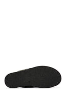 Men's Black Leather Slippers | Derimod Men's Black Leather Slippers | Derimod