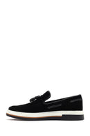 Men's Black Suede Leather Casual Loafer | Derimod Men's Black Suede Leather Casual Loafer | Derimod