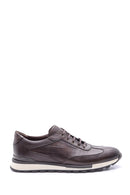 Men's Crocodile Detailed Leather Sneaker | Derimod Men's Crocodile Detailed Leather Sneaker | Derimod