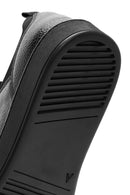 Erkek Siyah Bağcıklı Deri Casual Sneaker | Derimod Erkek Siyah Bağcıklı Deri Casual Sneaker | Derimod