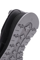 Erkek Siyah Deri Casual Sneaker | Derimod Erkek Siyah Deri Casual Sneaker | Derimod