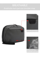 D-Pack Men's Grey Fabric Handbag | Derimod D-Pack Men's Grey Fabric Handbag | Derimod