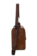Male Brown Mini Leather Handbag | Derimod Male Brown Mini Leather Handbag | Derimod