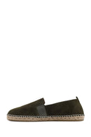 Men's Green Suede Leather Espadrilles | Derimod Men's Green Suede Leather Espadrilles | Derimod