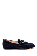 Kadın Süet Tokalı Loafer | Derimod Kadın Süet Tokalı Loafer | Derimod