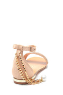 Women's Gold Chain Detailed Sandals | Derimod Women's Gold Chain Detailed Sandals | Derimod