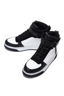 Women's Black High Top Sneaker | Derimod Women's Black High Top Sneaker | Derimod