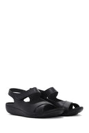 Women's Black Strappy Comfort Sandals | Derimod Women's Black Strappy Comfort Sandals | Derimod