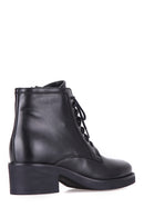 Lace-Up Women's Leather Boots | Derimod Lace-Up Women's Leather Boots | Derimod