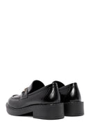 Kadın Siyah Toka Detaylı Maskülen Loafer | Derimod Kadın Siyah Toka Detaylı Maskülen Loafer | Derimod